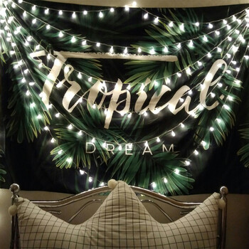 贴贴福墙面装饰挂件背景布ins挂布创意北欧卧室房间少女墙壁挂饰装饰品生日气球摄影视频室内装饰灯窜 图片价格品牌报价 京东