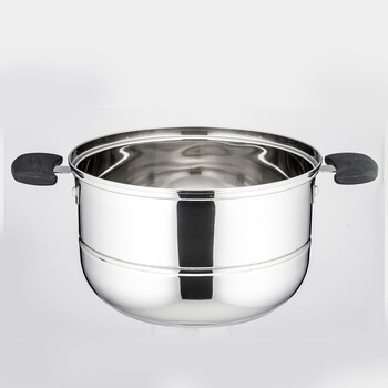 枝发易蒸宝26CM三层多用复底蒸锅不锈电磁炉通用烹饪锅具