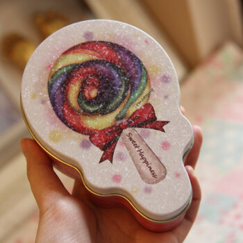 小铁盒 手工糖盒 喜糖盒 礼品包装盒 创意礼物 礼物盒 彩虹棒棒糖