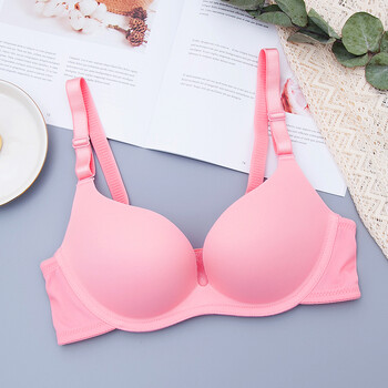少女胸衣无痕无钢圈内衣女聚拢小胸调整型一片式收副乳学生文胸罩