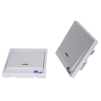 电灯遥控开关220v单路智能无线开关面板灯具家用双控免布线一二路