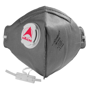 DACH 245CV口罩（单只装）德国进口 带呼吸阀 碳过滤层 头戴式防护口罩