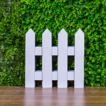 月娥 淳齐 碳化防腐木质栅栏围栏室内宠物花园实木制栅栏白色护栏装饰