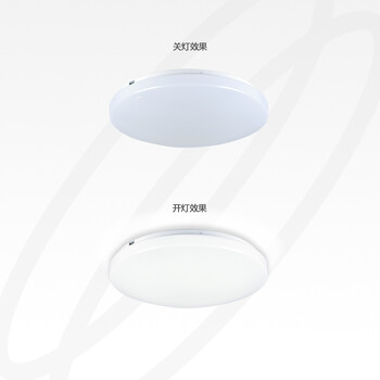 雷士照明led圆形吸顶灯具卧室餐厅玄关阳台厨卫门厅灯阳台灯走廊过道书房儿童房灯饰面包灯 圆梦 10W 正白光 直径270 mm