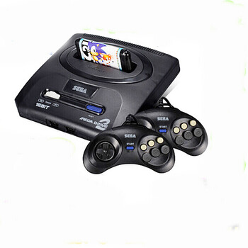 80后16位md立体机插电视黑卡世嘉游戏机插卡双人怀旧经典老式sega