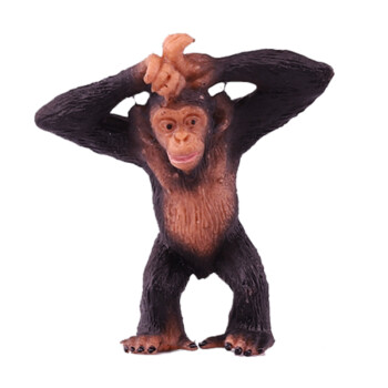 猩猩家族猿猴子山魈儿童野生动物园玩具儿童认知玩具310岁举手小猩猩