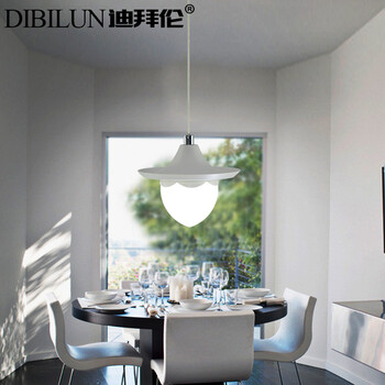 LED餐厅灯吊灯吧台灯时尚简约亚克力鱼线楼梯灯C610 3头直盘15W 暖光