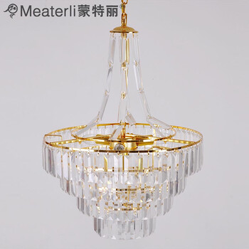 蒙特丽 金黄色水晶吊灯94104-450 豪华餐厅灯客厅灯卧室灯具(B) 450mm