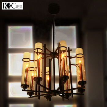 
                                        KC灯具 美式蜡烛灯泡 复古拉尾烛台吊灯餐厅复古灯新中式吊灯 HZ-8led3W拉尾灯泡黄光                