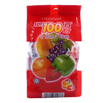 马来西亚进口 一百份 什果果汁软糖 150g