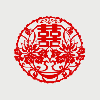 纸质镂空剪纸窗花结婚双喜字婚庆礼品婚房装饰贴画喜鹊 图案e【纸质