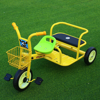 骑乐童车幼儿园多人骑黄包车儿童脚踏车双人2-8岁户外运动自行车