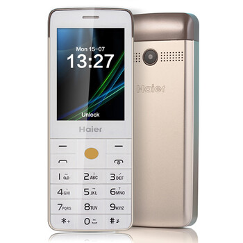 Haier/海尔 M315 移动联通2G  双卡双待老人机手机 金色