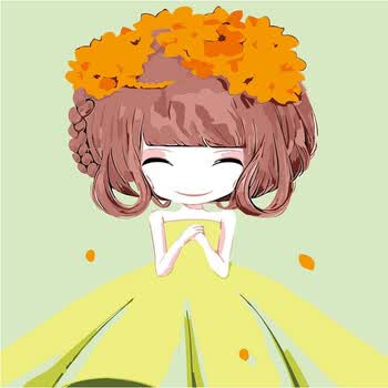 油画 40*50手绘卡通动漫儿童房简单油彩装饰画 玫瑰姑娘 10-迎春姑娘