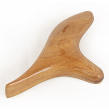 夜奴 木制按摩器木头背部按摩棒揉肚子推腹部工具头部保健按摩器材