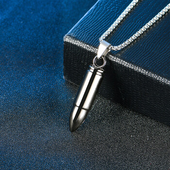 520礼物送男女友项链男潮霸气项链学生钛钢韩版男士项链女仿狼牙枪黑