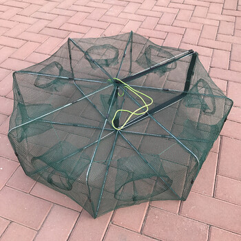 自动捕虾笼龙虾网手抛网折叠捕鱼网开放黄鳝螃蟹笼渔具虾笼鱼网捕鱼