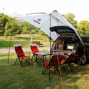 汽车车顶天幕帐篷遮阳防雨凉亭棚布 户外车载帐篷车尾帐篷