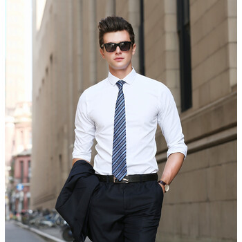 衬衣套装春夏商务正装工作服 长袖白色 西裤黑 搭配其他码数联系客服