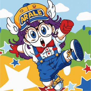 儿童涂色油画学生手工填色装饰画人物动物品质定制礼品 12-活力阿拉蕾