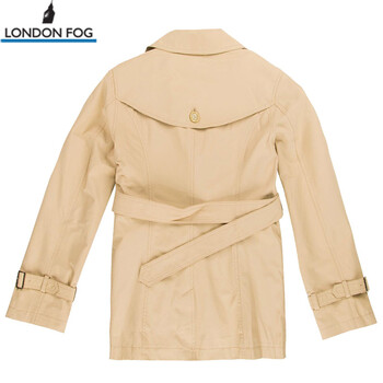 
                                        LONDON FOG/伦敦雾女士秋款双排扣纯色修身中长款风衣LW11WF606 R4 165/84(38)                