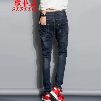 
                                                            歌菲琪牛仔裤女破洞牛仔裤套装2019春夏新款欧货亮片印花短袖T恤破洞牛仔裤两件套装女940 A白色亮片T+牛仔裤 正 M码                