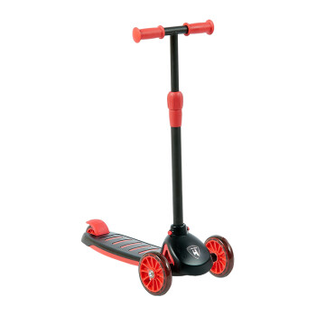 荟智（whiz bebe）儿童滑板车可调节三轮滑板车男女童宝宝玩具脚踏车重力转向HSC101-M119红黑