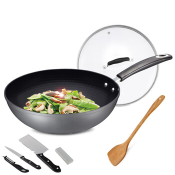 
                                        爱仕达（ASD） 炒锅不粘锅32cm油你控炒菜锅具电磁炉燃气灶通用32cm咖啡色CL32Y5WJ-T                