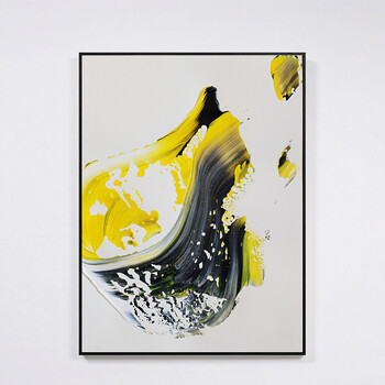 创意装饰画餐厅客厅墙画油画抽象画现代简约卧室玄关挂画 款式f 含
