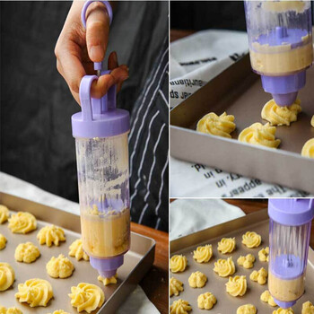 曲奇做饼干模具挤奶油枪烘焙工具烘培裱花嘴挤花袋器套装布