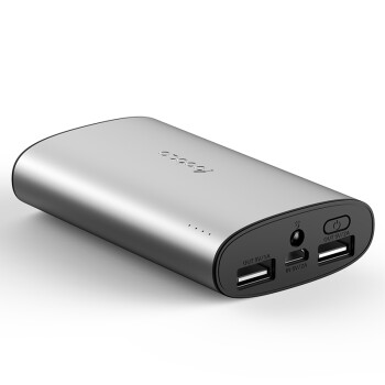 【品质联盟】 羽博 10200毫安 双USB输出 X3 移动电源充电宝 灰色 通用手机平板