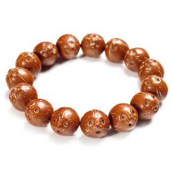 珠阁亮 天然紫金鼠菩提手串三眼招财鼠高油高密佛珠手串 16.