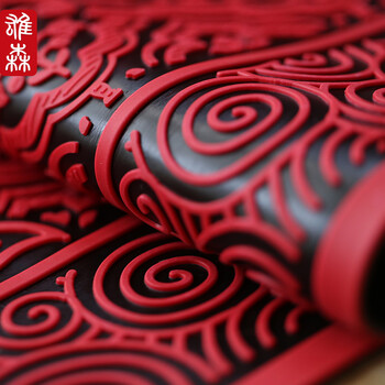 
                                        吉祥乳胶地垫 门垫 大门口防滑地 进门垫子 玄关入户门厅蹭脚垫 吉祥 60cmX90cm                