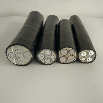 4芯铝电缆 地埋 架空线 yjlv22 3*50 1*25国标铝铠缆