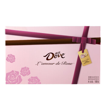 德芙（Dove）代言人同款 玫瑰物语巧克力礼盒生日礼物糖果休闲零食情人节礼物送女友180g