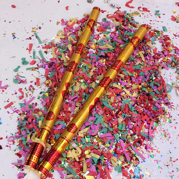 礼炮沃宏结婚婚礼现场手持礼宾花庆典开业礼炮金色喜庆礼花100cm