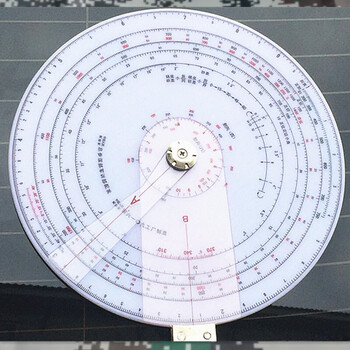 迷彩拉链袋内装04塑料计算盘 04侦察盘塑料盘 炮兵计算器