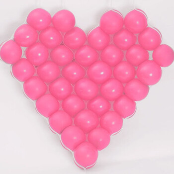 v10/100g生日圣诞派对婚房婚礼庆典结婚 爱心抖音同款 粉色50 网格