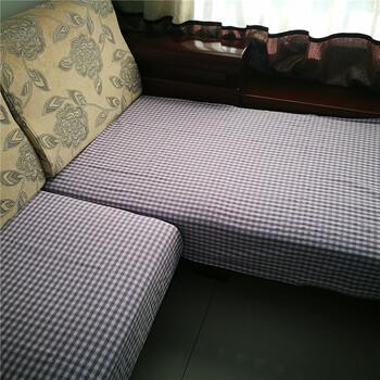 老粗布通用沙发巾夏凉单沙发垫单人双人组合沙发布春夏季 紫罗兰 新疆