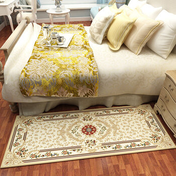 地毯 卧室床边床尾地毯 欧式美式客厅沙发茶几家用长方形地毯 01iv