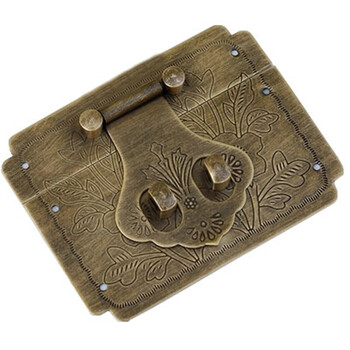 樟木箱铜配件首饰盒箱扣铜老式面页锁扣搭扣仿古家具锁 小号4.