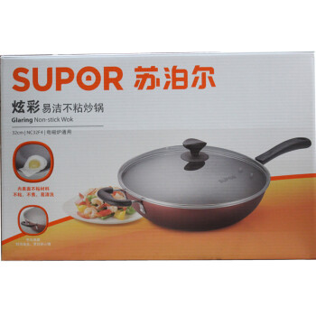 
                                        苏泊尔（SUPOR） 炒锅不粘锅32cm易清洁不生锈电磁炉炒菜锅NC32F4                