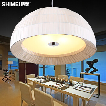 诗美 简约现代led餐厅灯吊灯创意个性饭厅灯吧台灯具单头北欧吊灯 格调-送原装LED光源