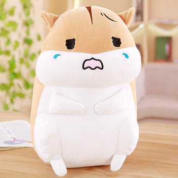 仓鼠公仔布娃娃玩偶韩国毛绒玩具睡觉暖手抱枕女生礼物搞怪萌 棕委屈