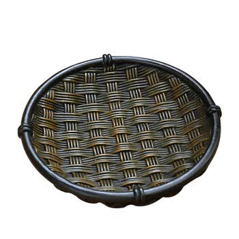 小柿子金摆件茶宠变色创意茶玩茶台茶虫摆件茶具摆设qu 小号簸箕