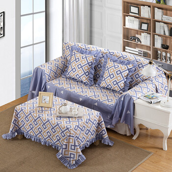 【京东好店 品质好货】田园布艺沙发套全盖全包罩巾垫四季通用防尘布