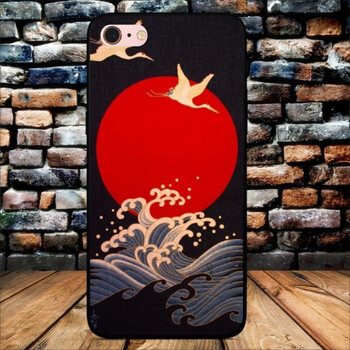 日系和风浮世绘iphone8plus手机壳7plus磨砂软壳6s5s创意定制男款