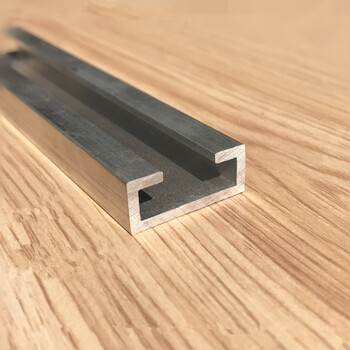 铝合金内翻边u型槽25mm*10mm厚2mm卡槽11mm铝合金型材玻璃包边条 一米