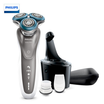 
                                        飞利浦（PHILIPS）男士电动剃须刀荷兰进口多功能理容护肤剃胡刀胡须刀刮胡刀（带智能清洁器）S7720/35                