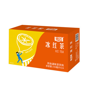 鹭芳 冰红茶 柠檬味红茶饮料 248ml*24整箱装
